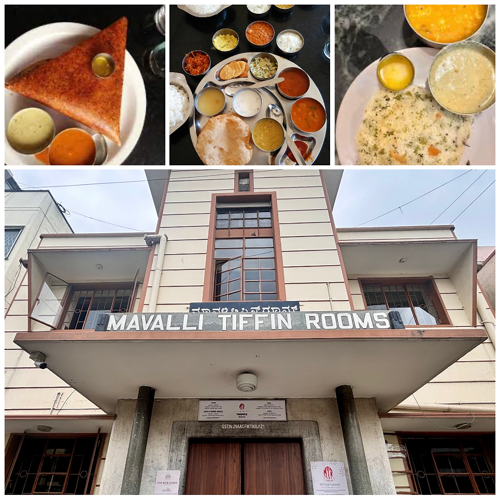 The Iconic Mavalli Tiffin Rooms (MTR) in Bengaluru