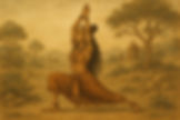 Virabhadrasana of an Indian Yogini