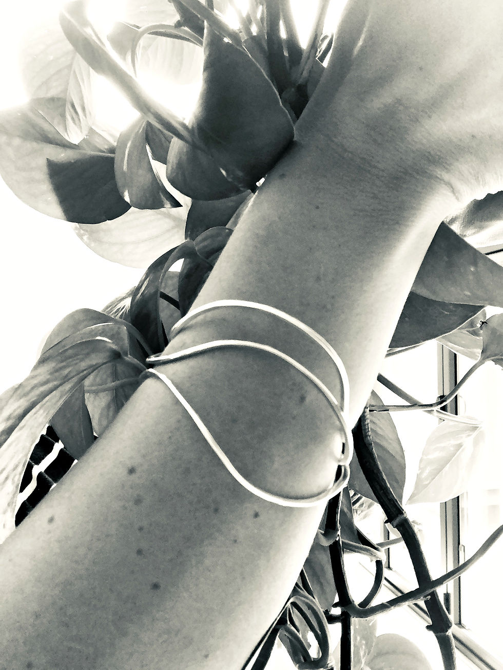 Thumbnail: 'Dali' - handmade wonky Silver bangle!