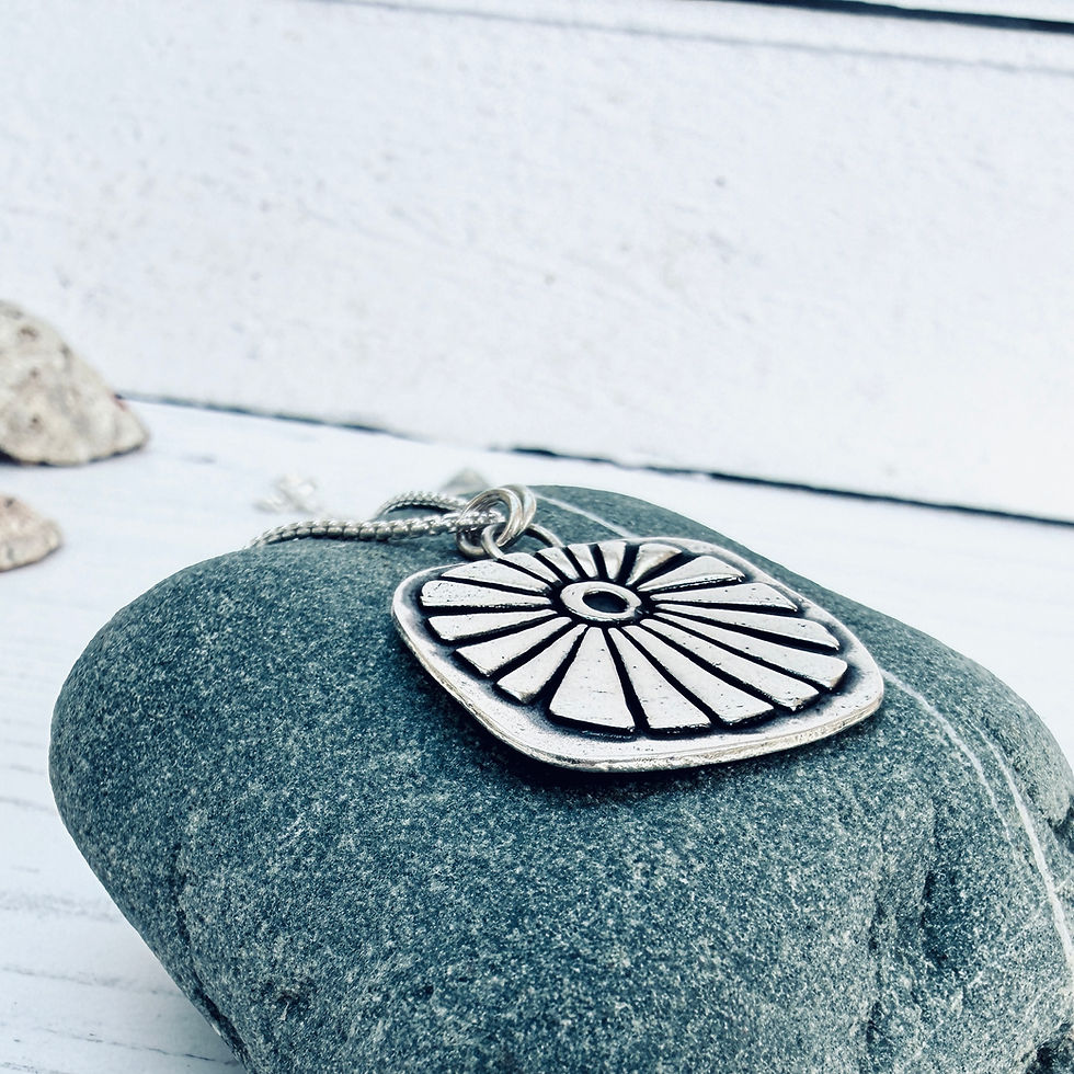 Thumbnail: 'Sol' - handmade Silver sunshine necklace
