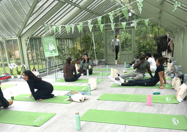 Private events at the glasshouse yoga studio