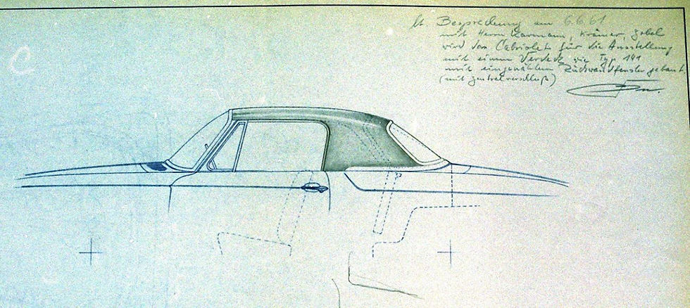 06 June 1961 Karmann Drawing