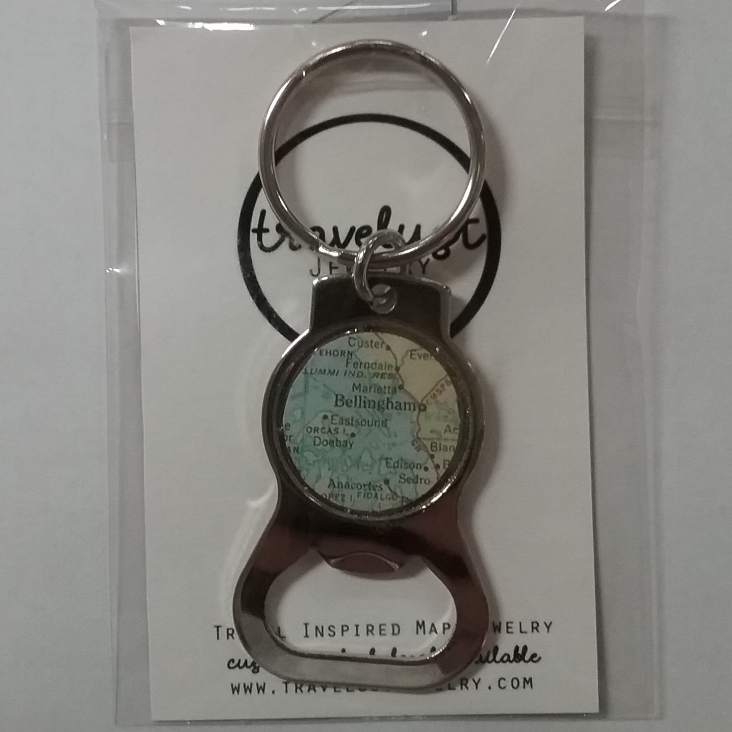 Bellingham Map Bottle Opener
