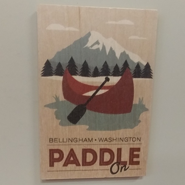 Paddle On Wood Magnet