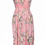 Thumbnail: Retro Orchid Pink Short Tube Top Hawaiian Dress