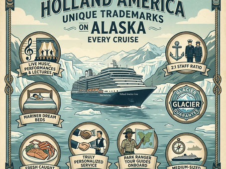 Experience the Unique Trademarks of Holland America on Your Alaska Cruise