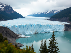 Mendenhall Glacier in Juneau Alaska