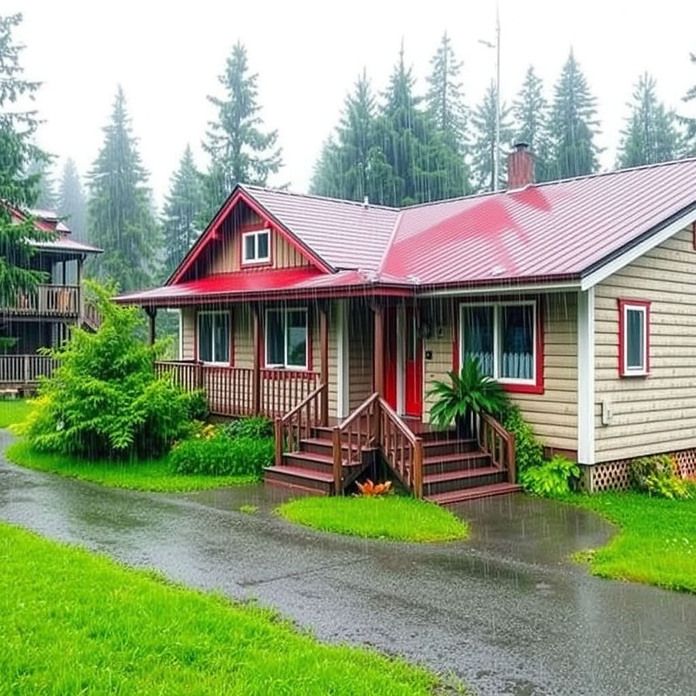 Sitka Home on a Rainy Day