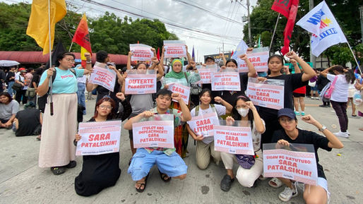 Sigaw ng Katutubo, Bangsamoro, at advocates: Ituloy ang impeachment ni Sara Duterte! Sara Litisin! Panagutin! Patalsikin!