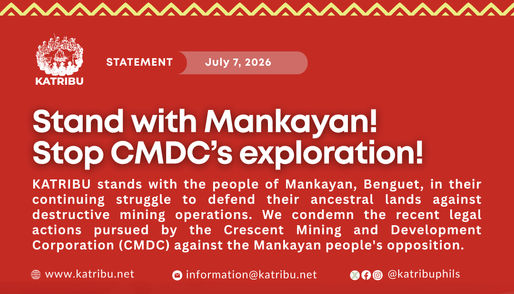Stand with Mankayan! Stop CMDC’s exploration!