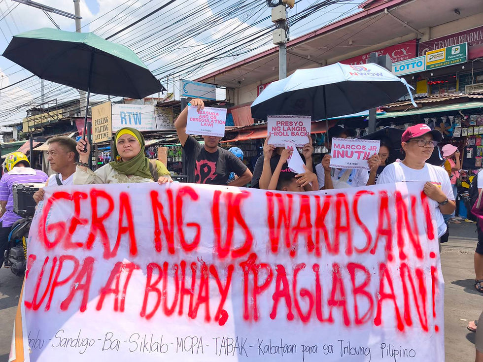 Soaring Oil Prices Hit Indigenous and Moro Communities Amid Escalating US Wars of Aggression