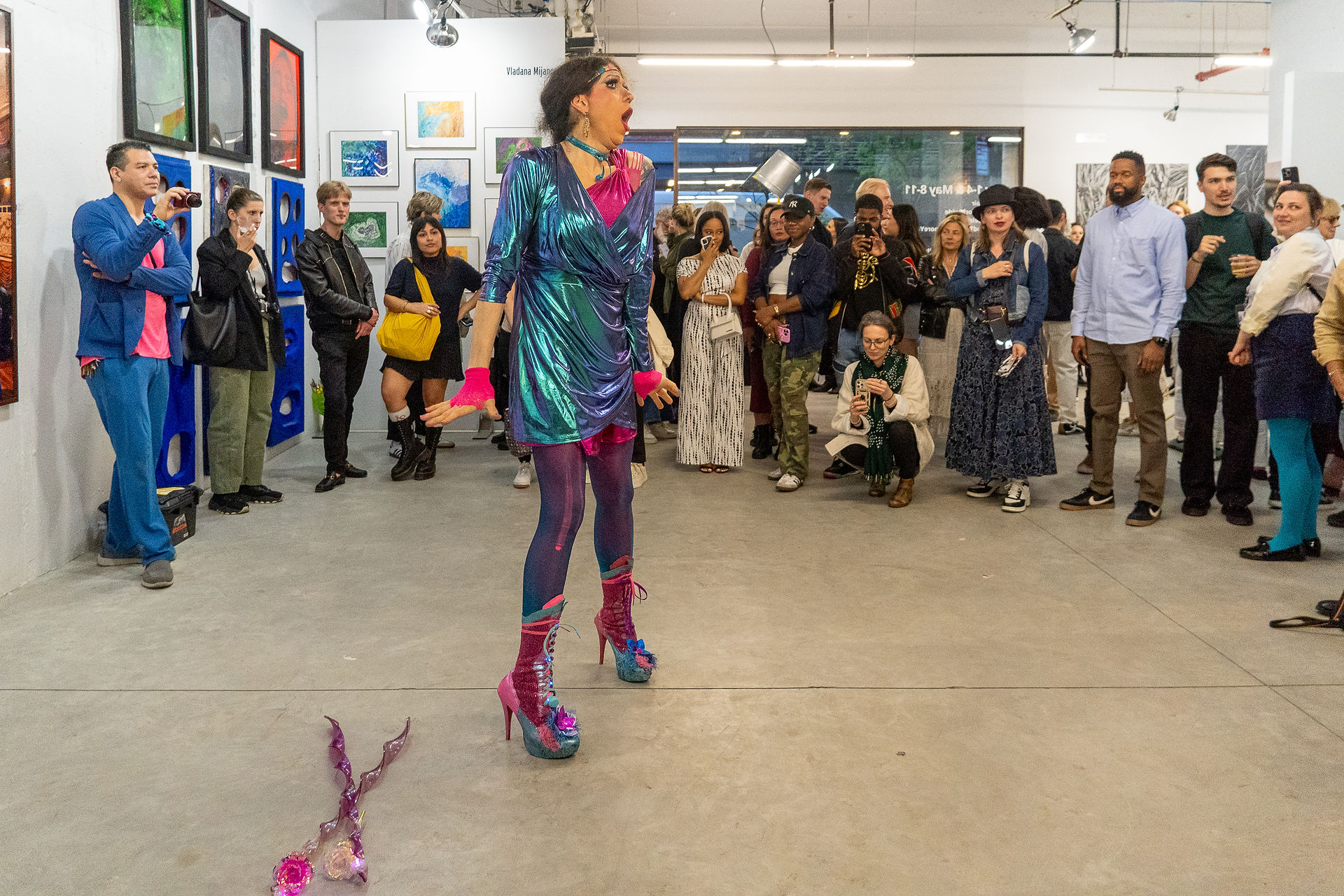 Viruscella performing "Mr.Roboto" at Clio Art Fair's 18th edition