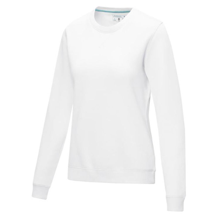 Miniatyrbild: Sweatshirt Cale - EKO (Dam) Vit med eget tryck