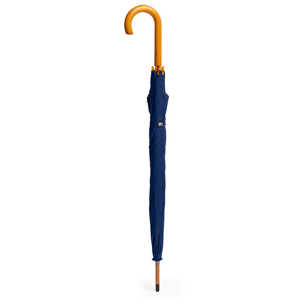 Miniatyrbild: R-pet Paraply 105 cm, Marinblå med eget tryck