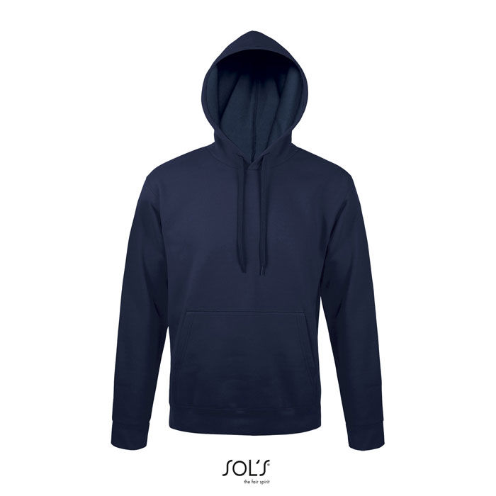 Miniatyrbild: Hoodie Basic - Marinblå med eget tryck