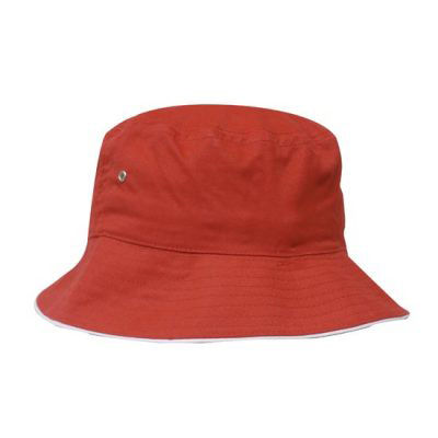 Miniatyrbild: Bucket Hat med tryck - Röd