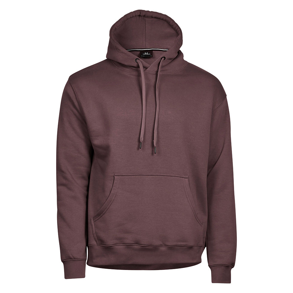 Miniatyrbild: Hooded sweatshirt Vinröd med eget tryck