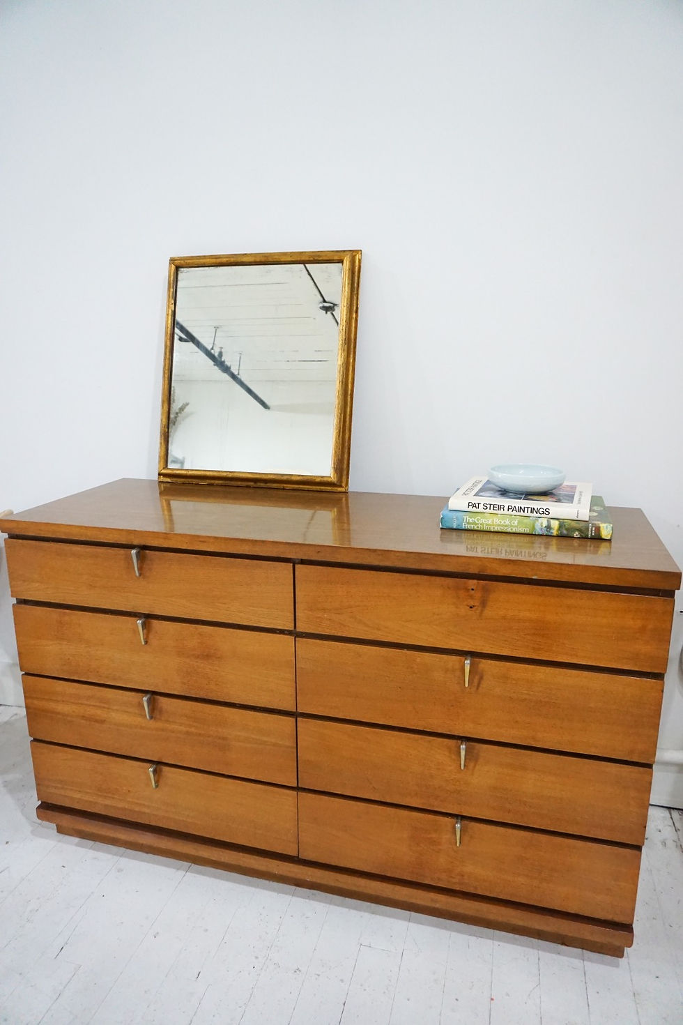 Thumbnail: vintage johnson carper 8-drawer dresser