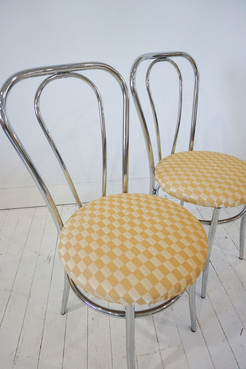 Thumbnail: vintage bistro chairs, made in italy - pair