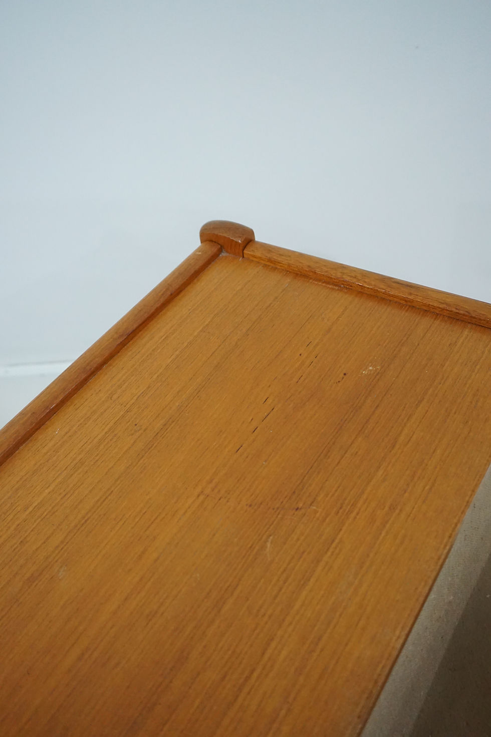 Thumbnail: vintage danish teak magazine rack / end table