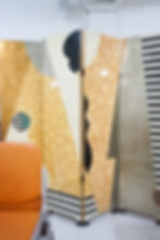 Thumbnail: four-panel art deco room divider