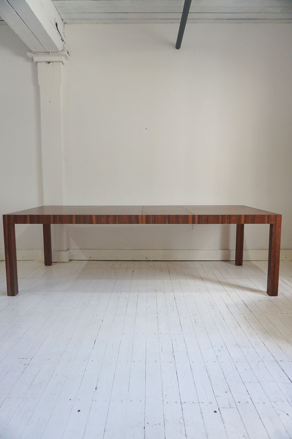 Thumbnail: mid century rosewood laminate extendable dining table