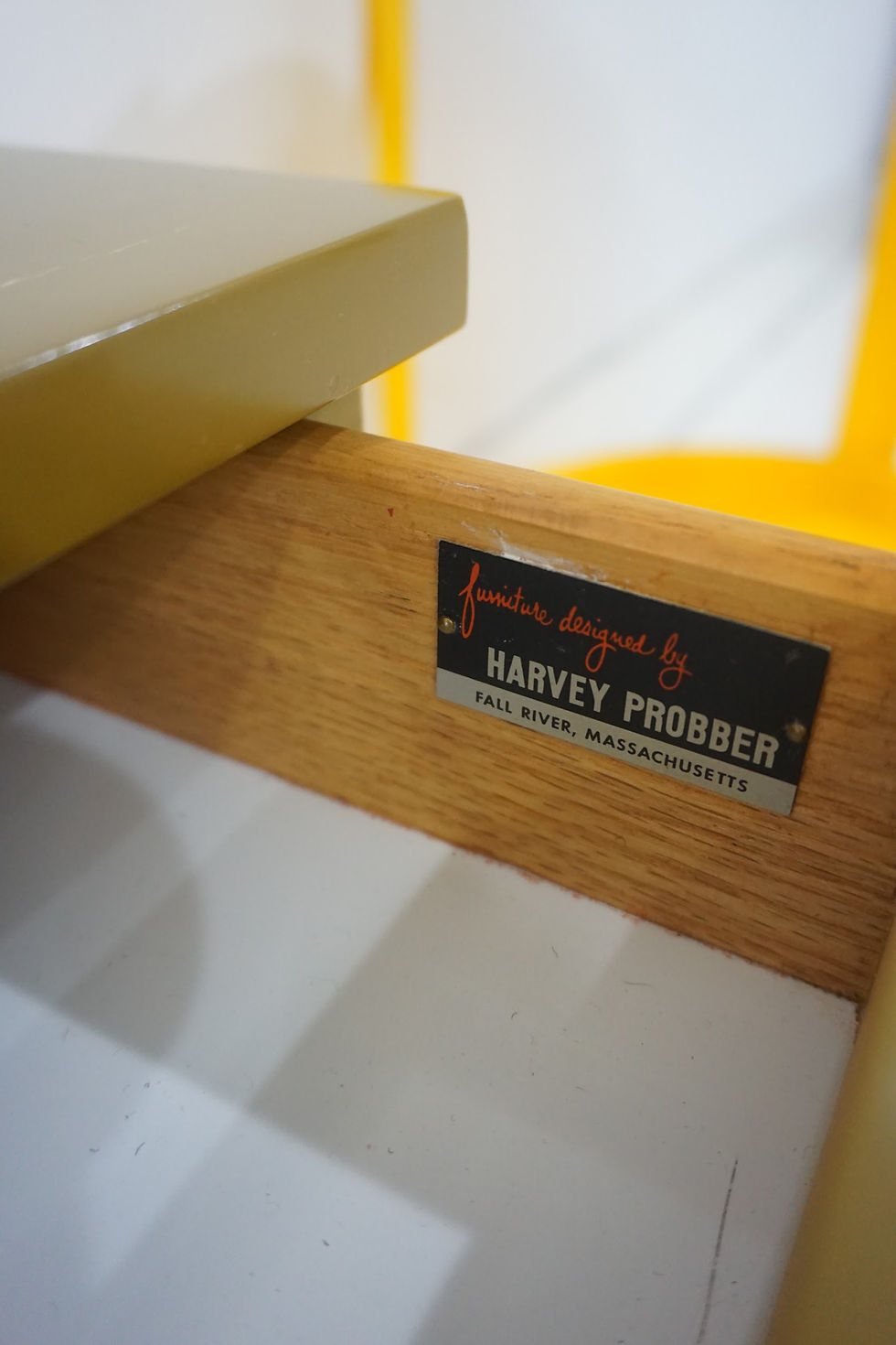 Thumbnail: vintage floating console by harvey probber