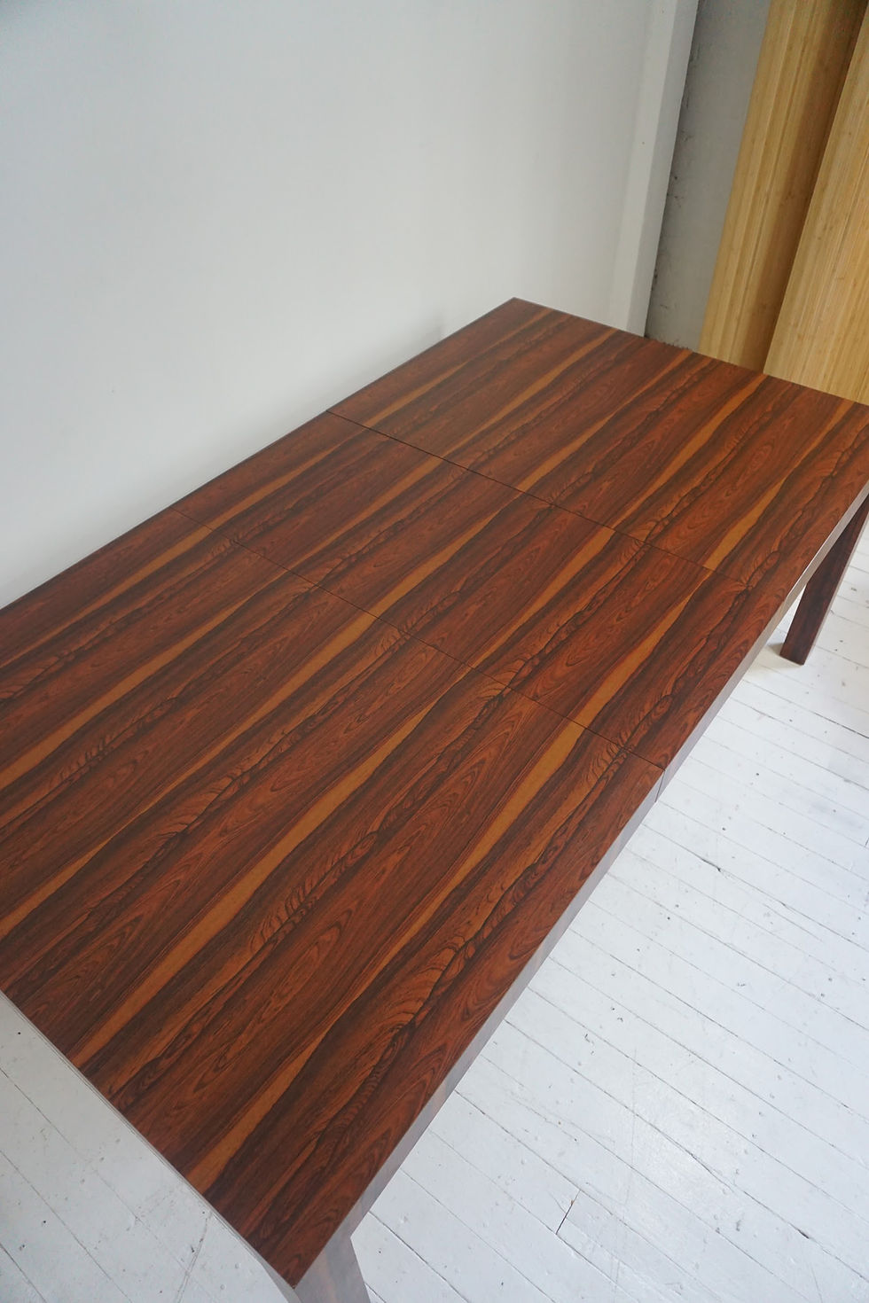 Thumbnail: mid century rosewood laminate extendable dining table