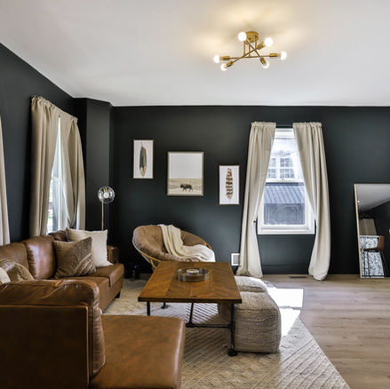 Moody Designed Living Room