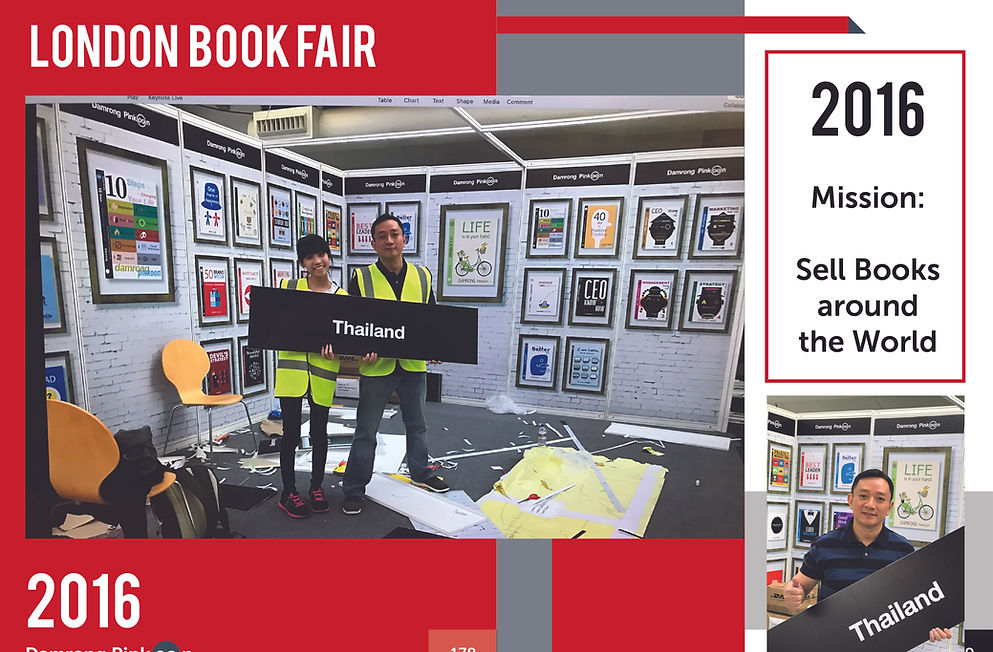Damrong Pinkoon in London Book Fair 2019