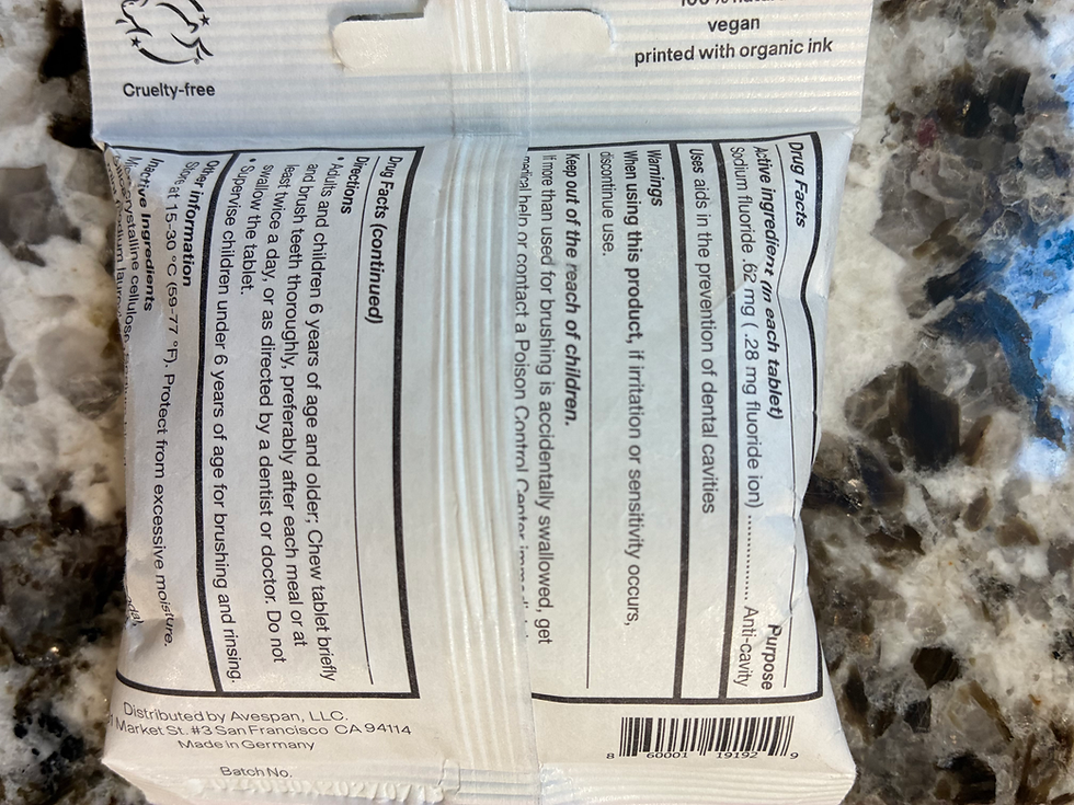 Thumbnail: UnPaste Fluoride Tabs