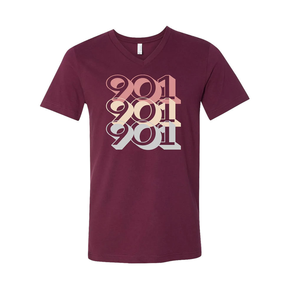 Thumbnail: "Tri-901- Pink" V-neck Tee