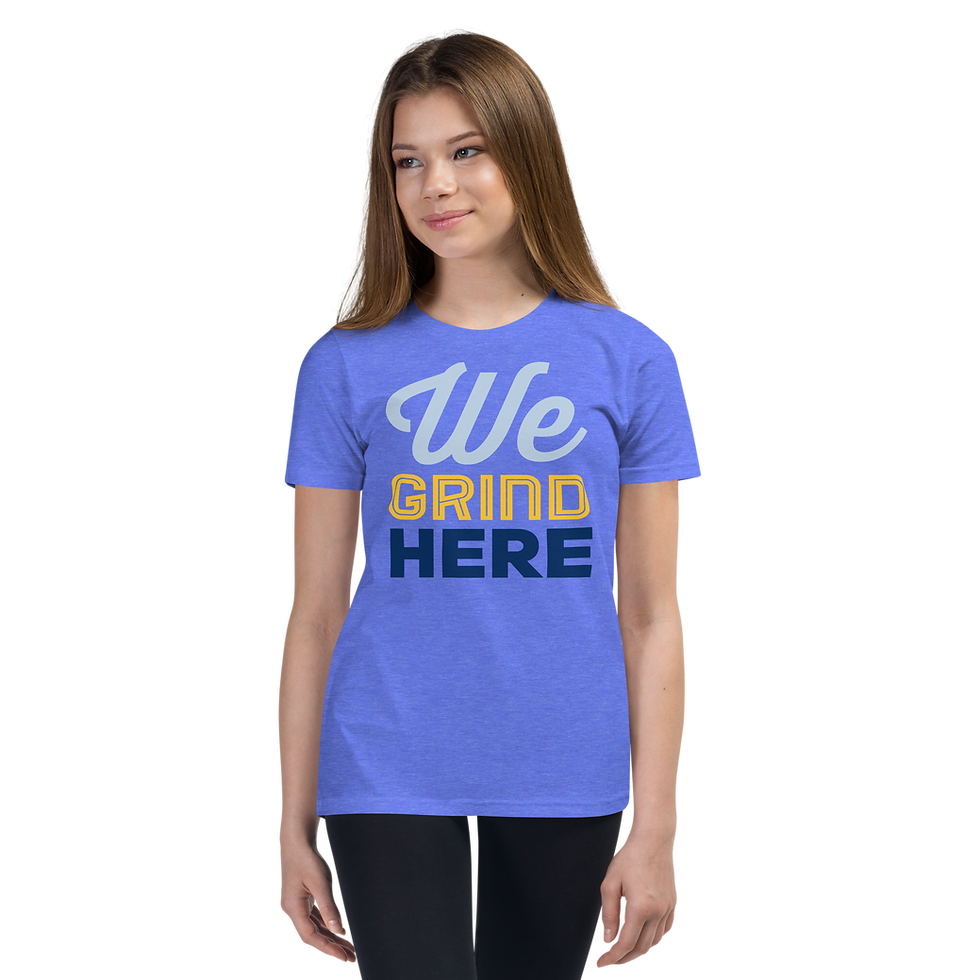 Thumbnail: "We Grind Here" Youth Tee