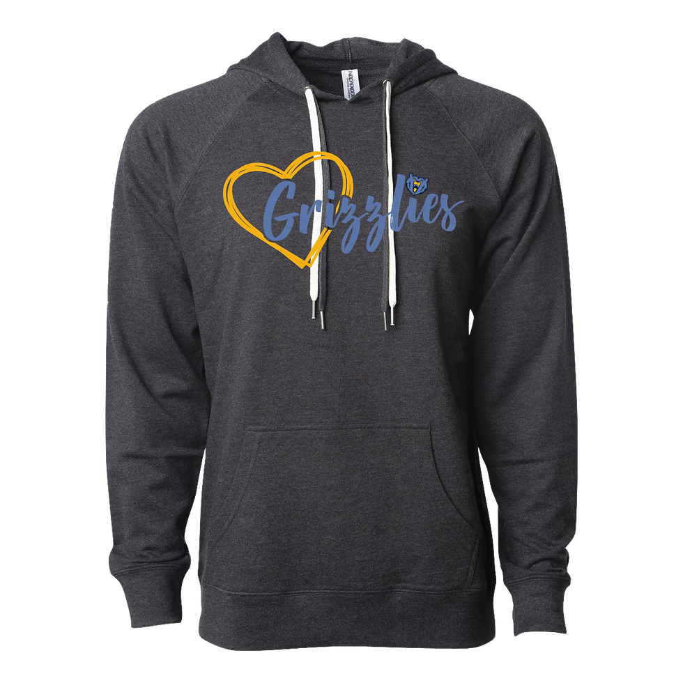 Thumbnail: "Grizzlies Love" Lightweight French Terry Hoodie