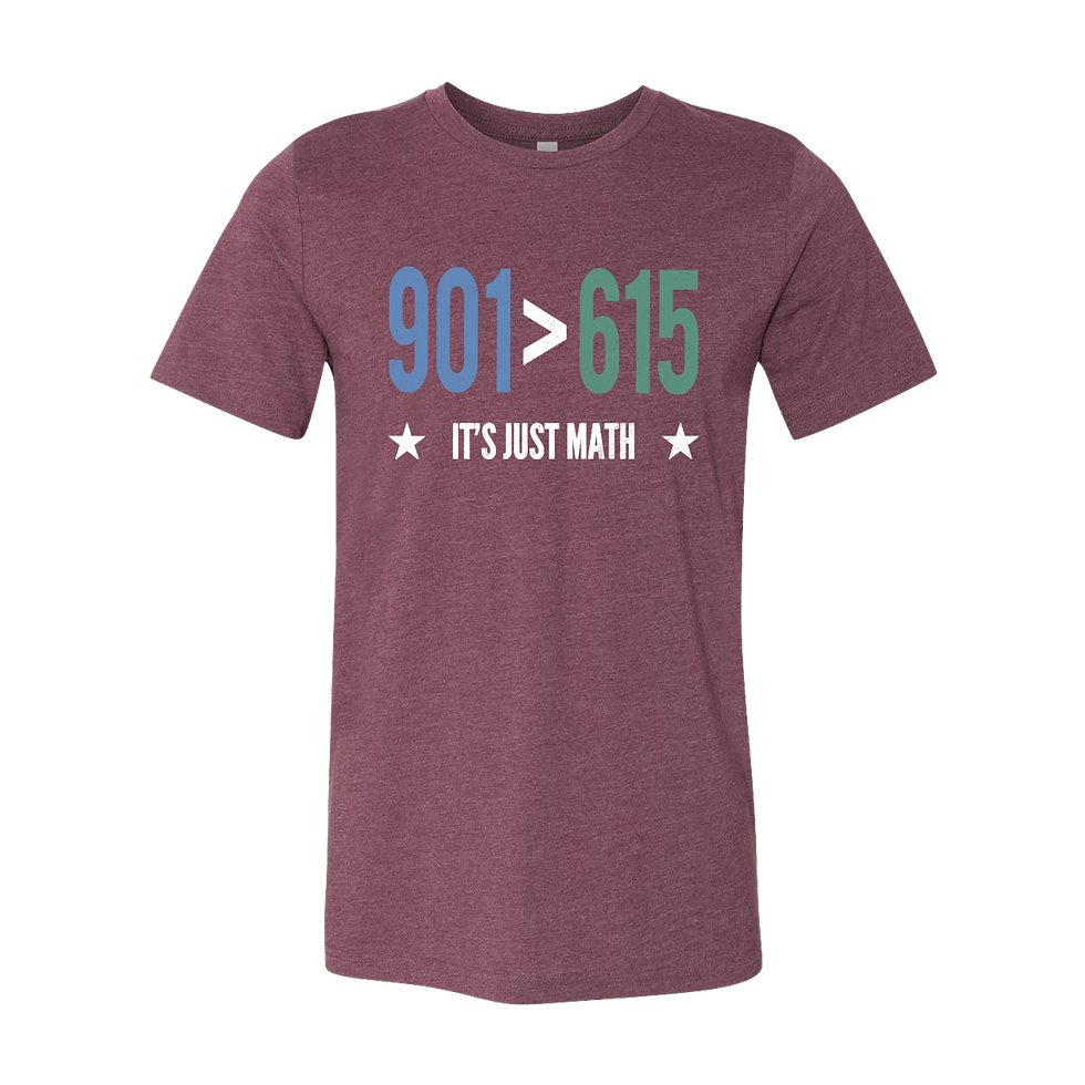 Thumbnail: "901 > 615" Tee - Blue/Green