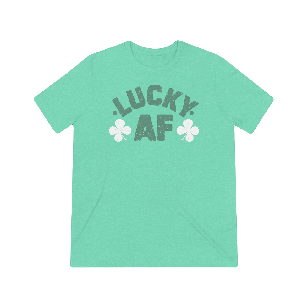 Thumbnail: "Lucky AF" Tri-blend Tee