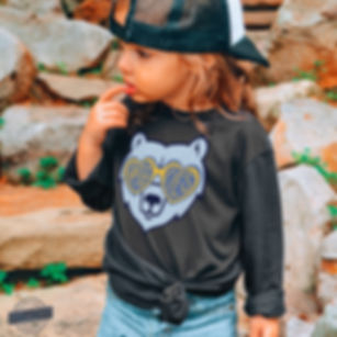 "Grizz Glasses" Youth Long Sleeve Tee