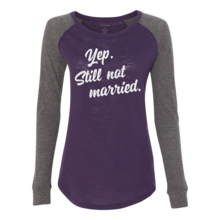 Thumbnail: "Not Married" Women's Preppy Patch Slub Tee Regular