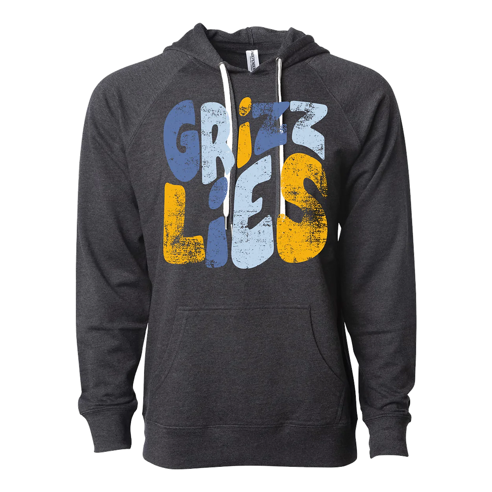 Thumbnail: "Grizzlies Stacked" Lightweight French Terry Hoodie
