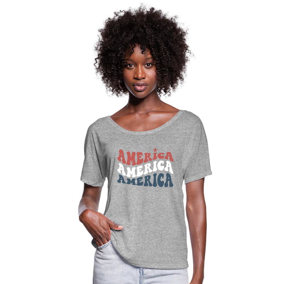 Thumbnail: "American Swirl" Women's Flowy Tee