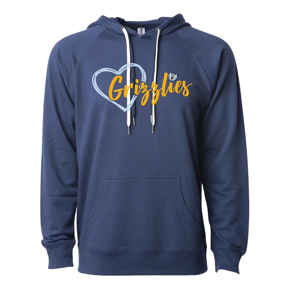 Thumbnail: "Grizzlies Love" Lightweight French Terry Hoodie