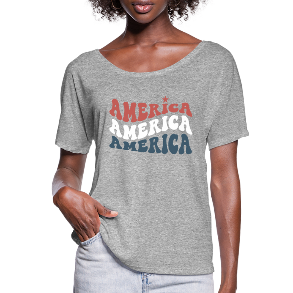 Thumbnail: "American Swirl" Women's Flowy Tee