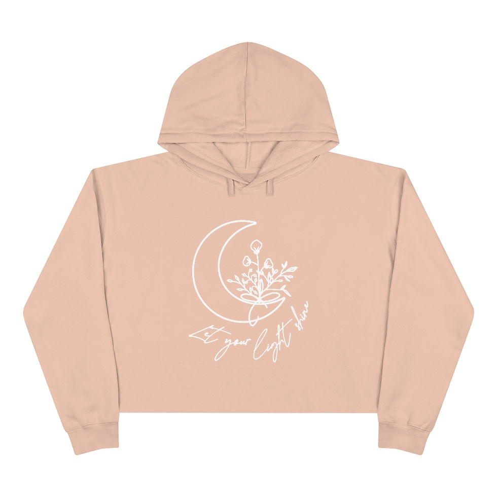 Thumbnail: "Let Your Light Shine" Fleece Cropped Hoodie