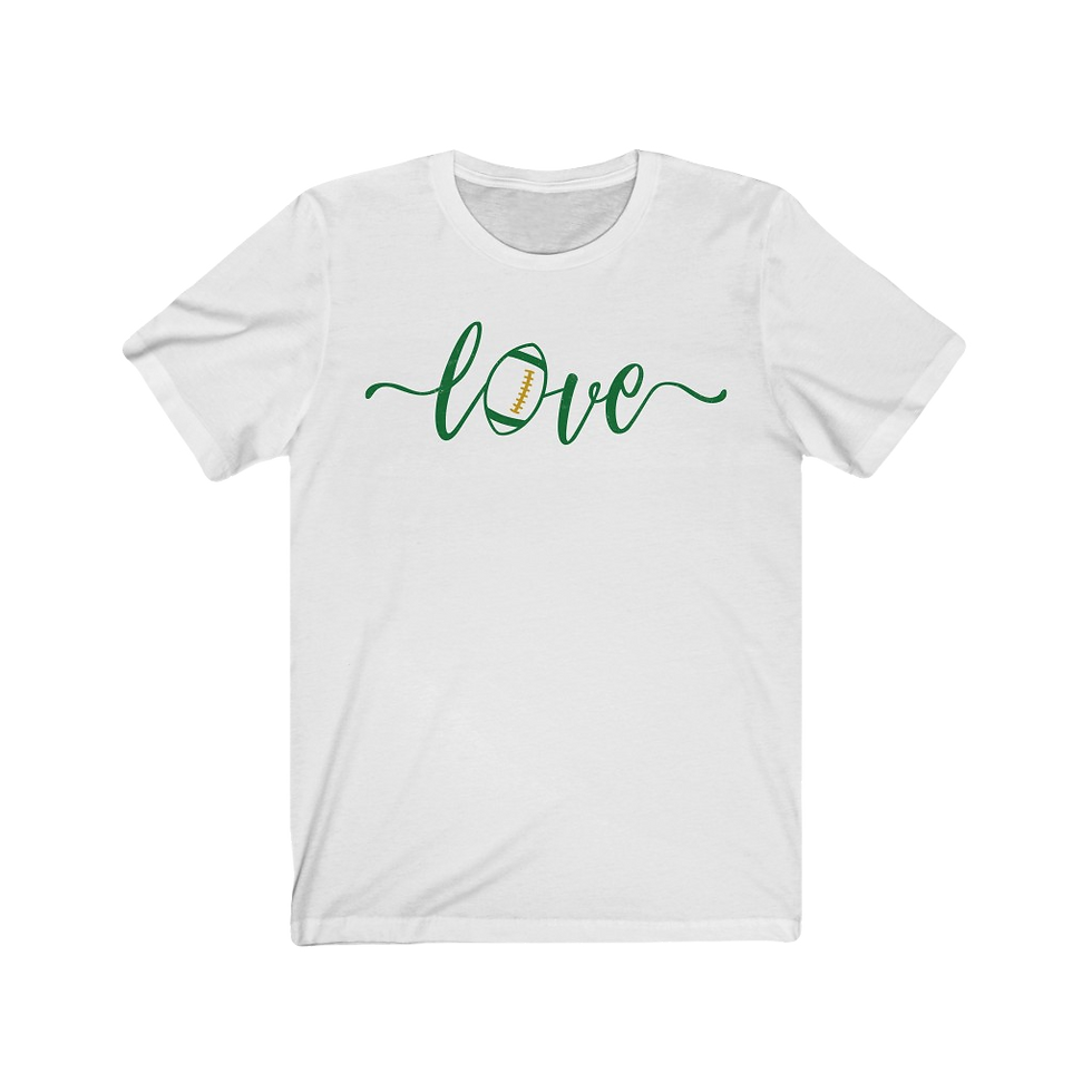 Thumbnail: "Love Football - Green & Gold" Tee