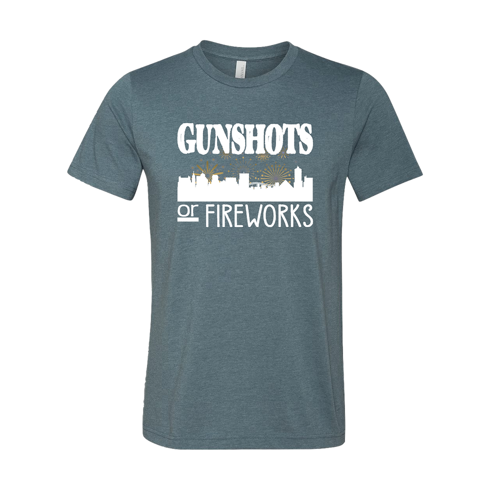 Thumbnail: "Gunshots or Fireworks" Tee - White