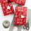 Thumbnail: "Let It Snow Mane" Red Gift Wrapping Paper Roll, 1pc