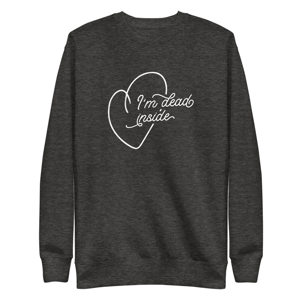 Thumbnail: "I'm Dead Inside" Sponge Fleece Raglan Crew