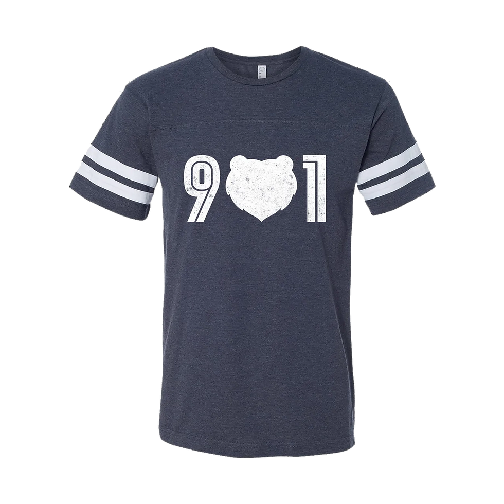 Thumbnail: "901 Grizz Face - White" Jersey Tee