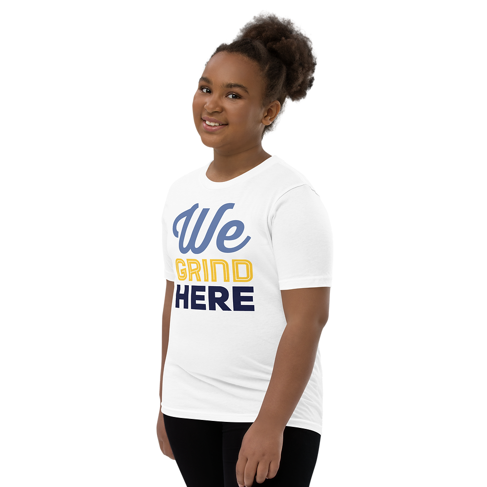 Thumbnail: "We Grind Here" Youth Tee