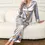 Thumbnail: Tiger Dreams: Silky Memphis Pajama Set